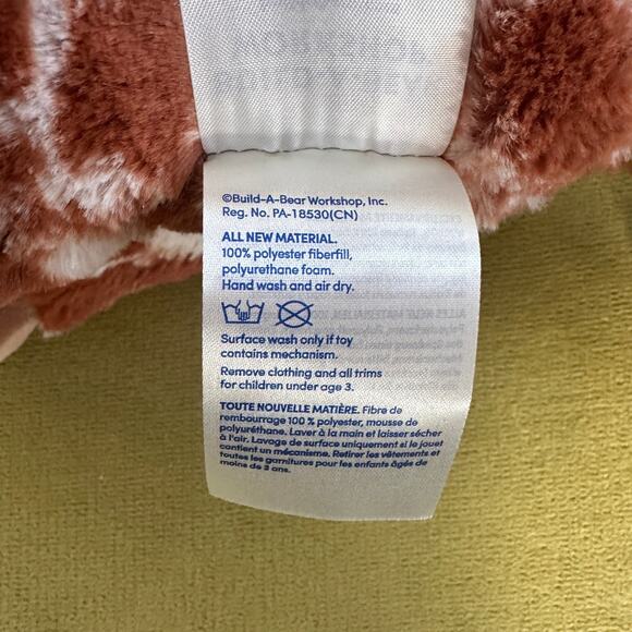 Build-A-Bear Longhorn Steer Bevo Plush Brown White Horned Cow 16” Retired 2023 - Picture 12 of 13